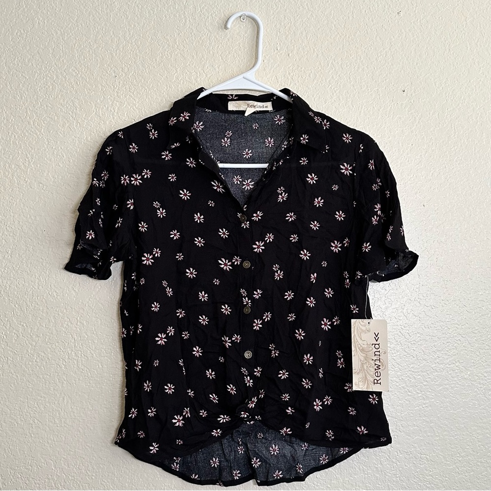 Rewind Floral Button Up Blouse